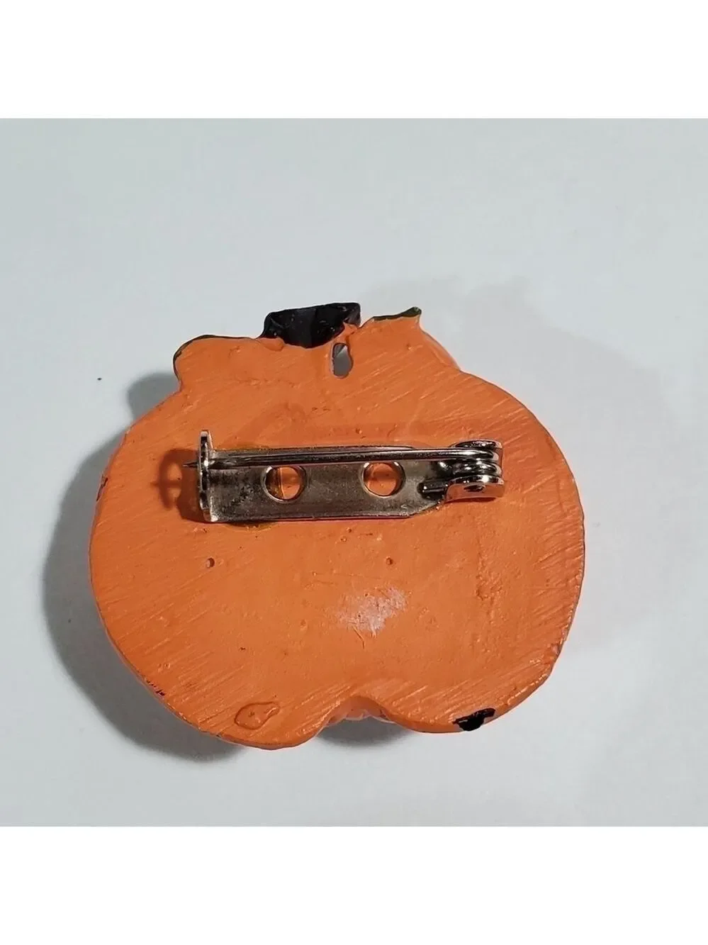 Vtg lot of 2 pinback pins brooches Halloween Pumpkin Hallmark